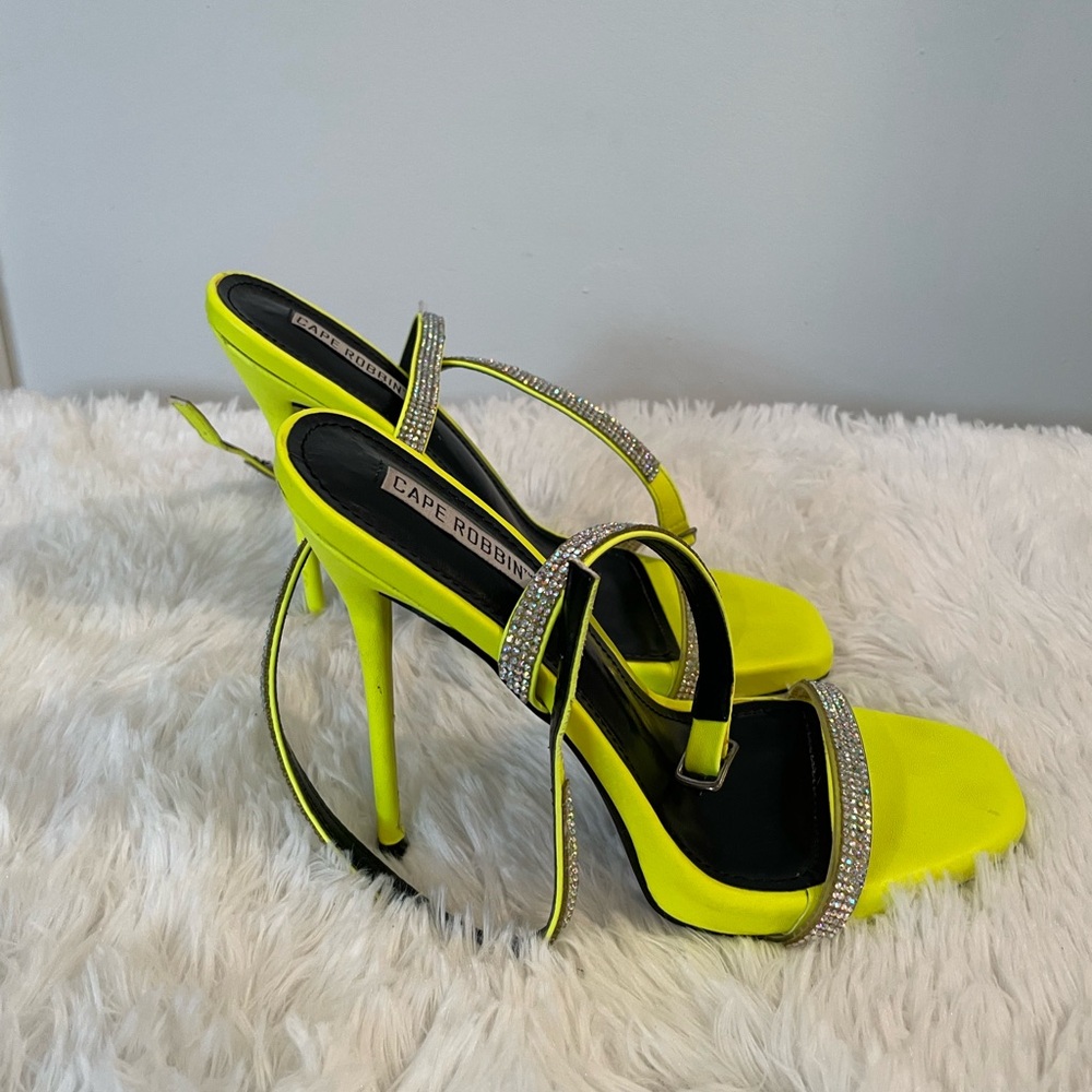 Cape Robbin Neon with Rhinestone sandals